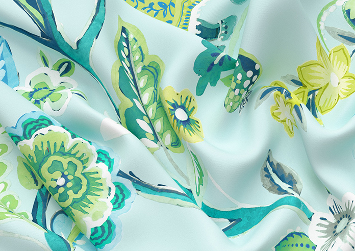 Gujarat, Cyan - Made to Measure Curtain - Image 4